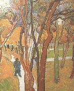 Vincent Van Gogh The Walk:Falling Leaves (nn04) oil painting reproduction